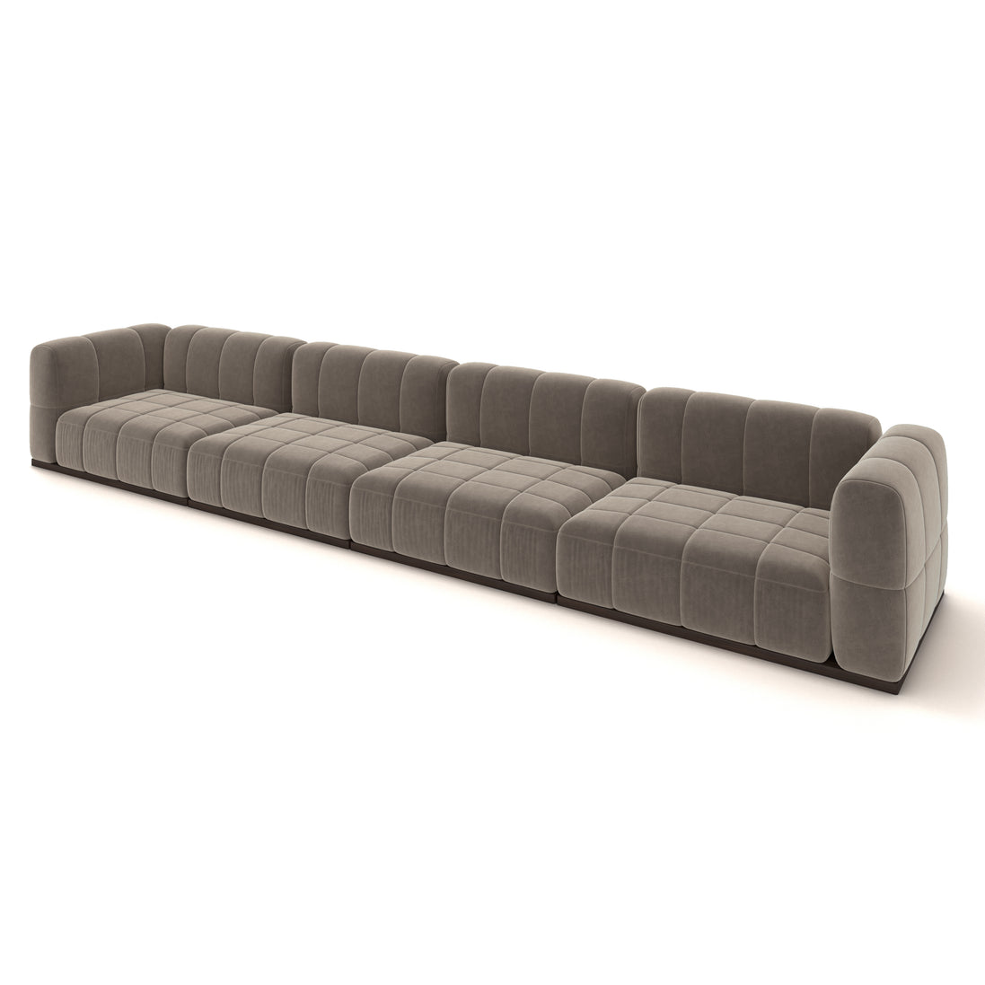 Catherine Velvet Sofa | Beige