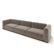 Catherine Velvet Sofa | Beige
