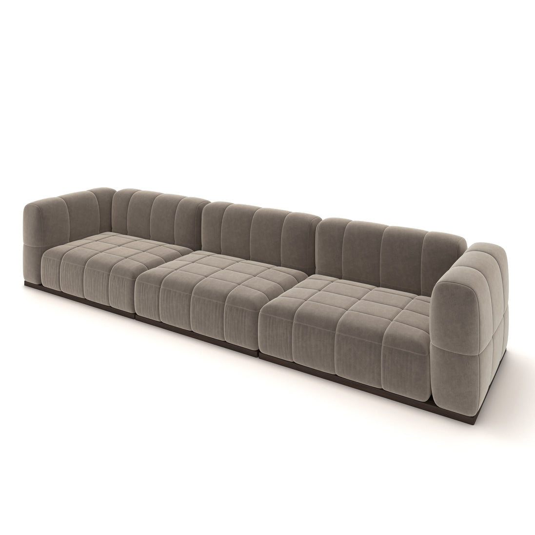 Catherine Velvet Sofa | Beige
