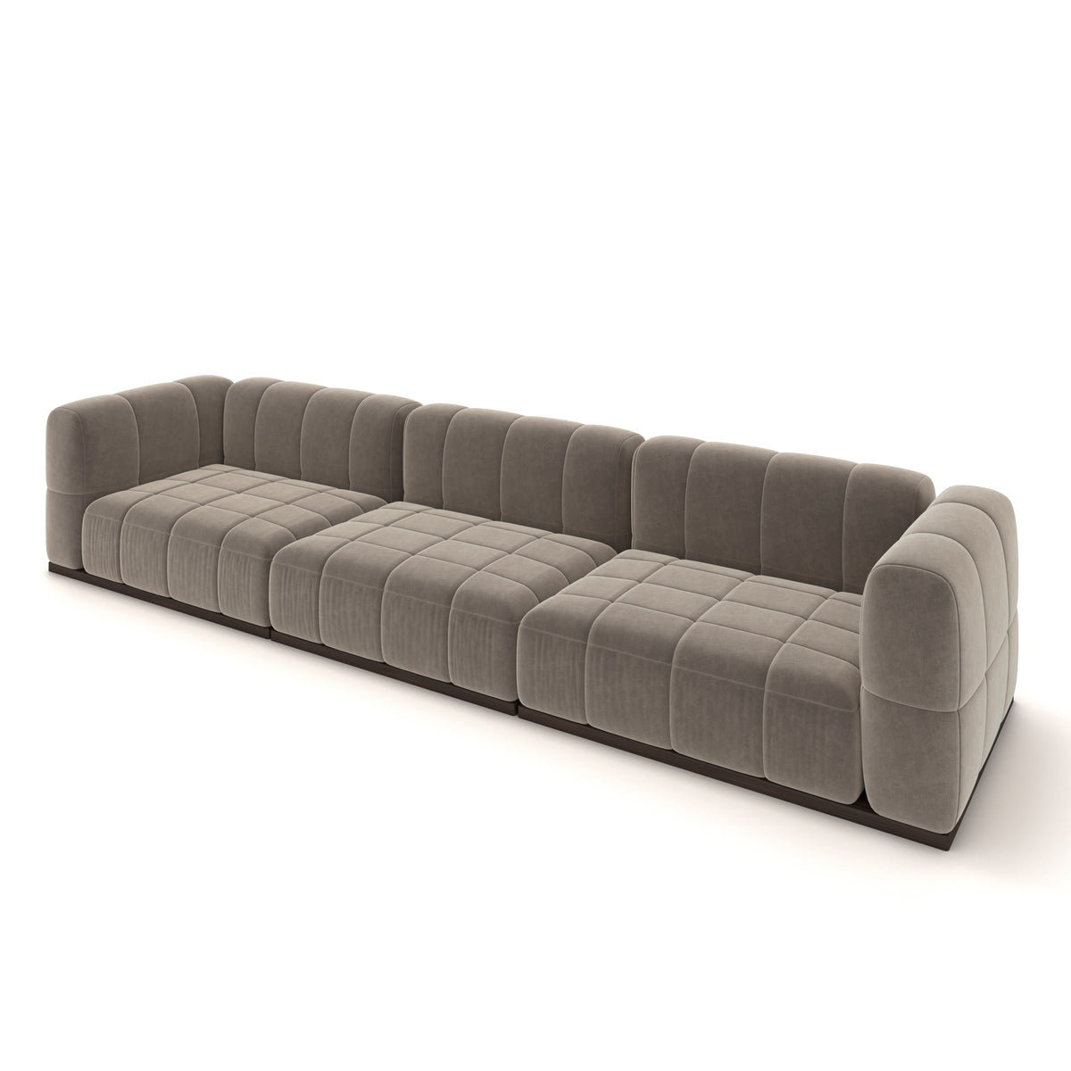 Catherine Velvet Sofa | Beige