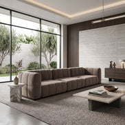 Catherine Velvet Sofa | Beige