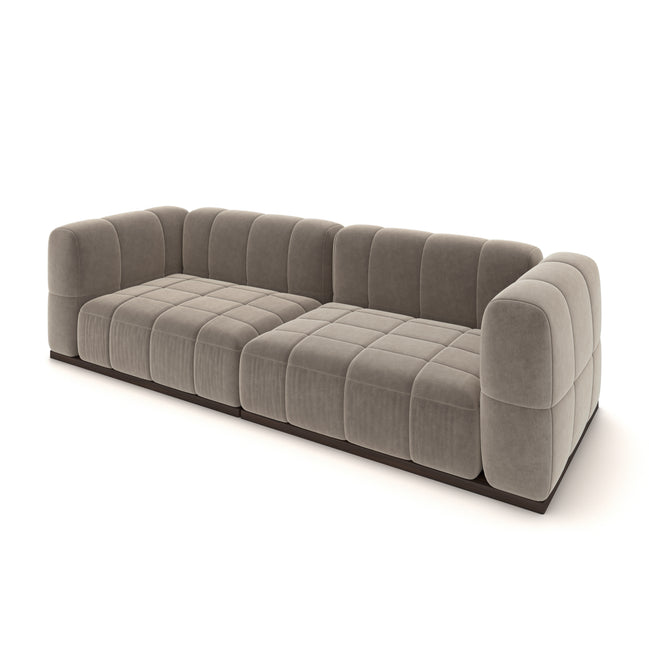 Catherine Velvet Sofa | Beige