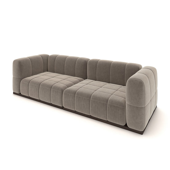 Catherine Velvet Sofa | Beige
