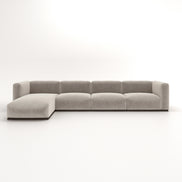 Charlotte Modular Velvet Sofa | Alabaster