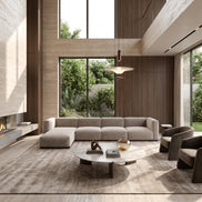 Charlotte Modular Velvet Sofa | Alabaster