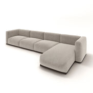 Charlotte Modular Velvet Sofa | Alabaster