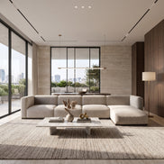 Charlotte Modular Velvet Sofa | Alabaster