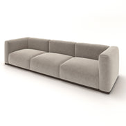 Charlotte Modular Velvet Sofa | Alabaster