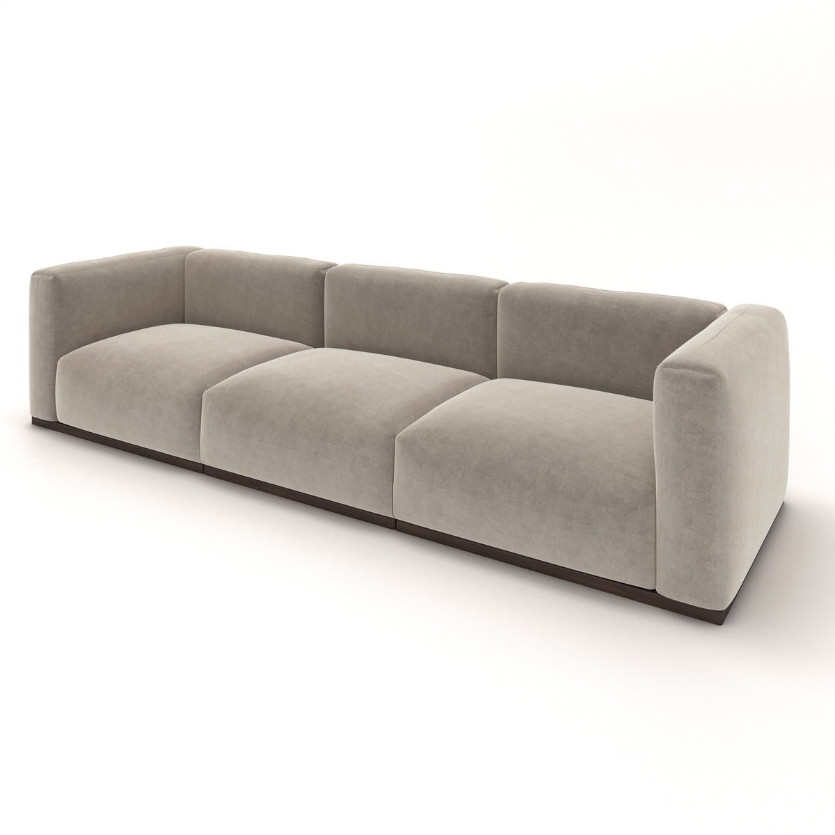 Charlotte Modular Velvet Sofa | Alabaster