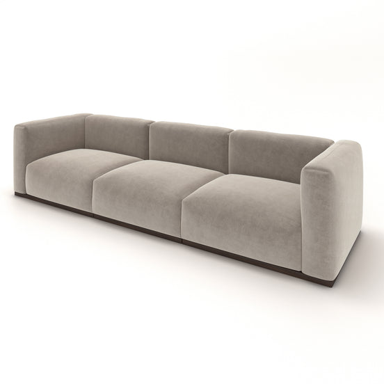 Charlotte Modular Velvet Sofa | Alabaster