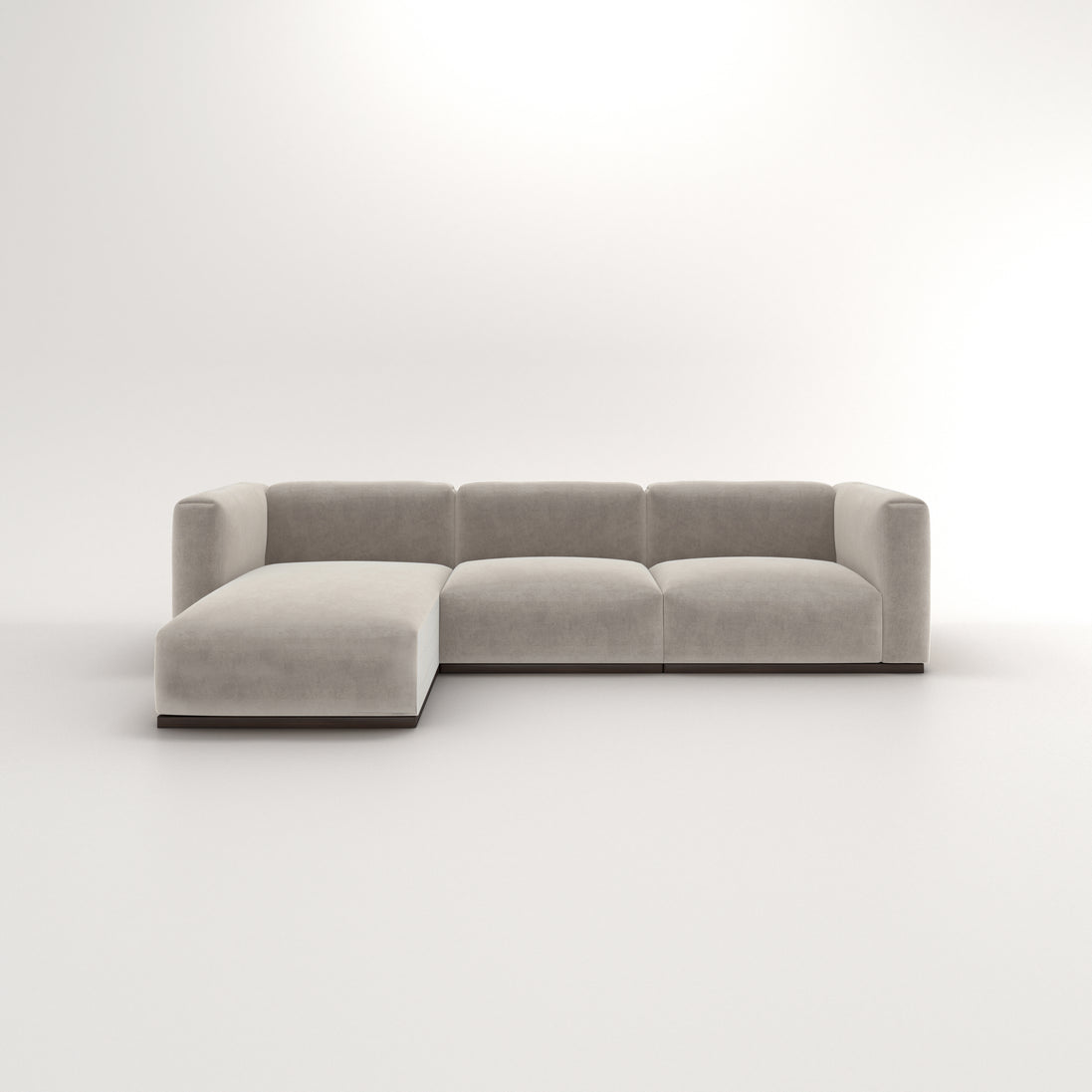 Charlotte Modular Velvet Sofa | Alabaster