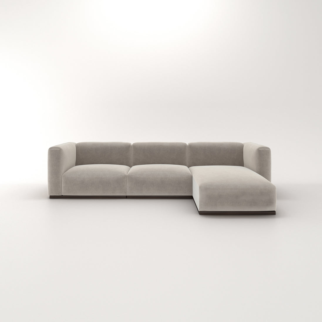 Charlotte Modular Velvet Sofa | Alabaster