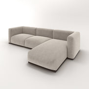 Charlotte Modular Velvet Sofa | Alabaster