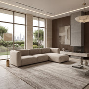 Charlotte Modular Velvet Sofa | Alabaster