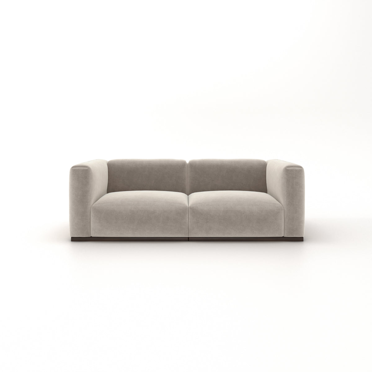 Charlotte Modular Velvet Sofa | Alabaster