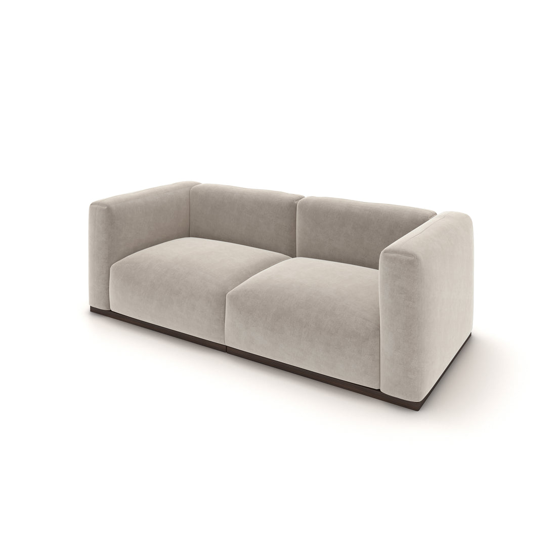 Charlotte Modular Velvet Sofa | Alabaster