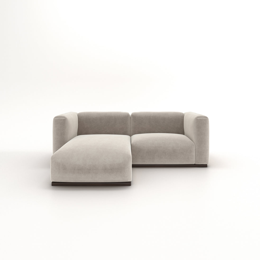 Charlotte Modular Velvet Sofa | Alabaster