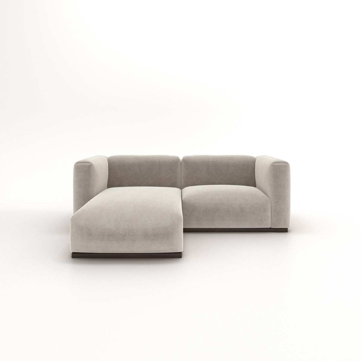 Charlotte Modular Velvet Sofa | Alabaster
