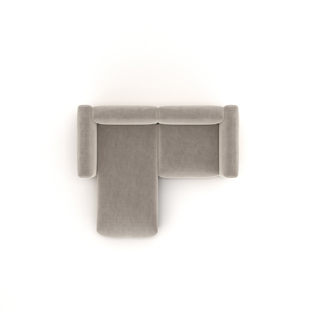 Charlotte Modular Velvet Sofa | Alabaster