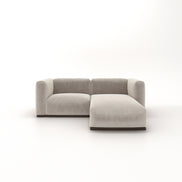 Charlotte Modular Velvet Sofa | Alabaster