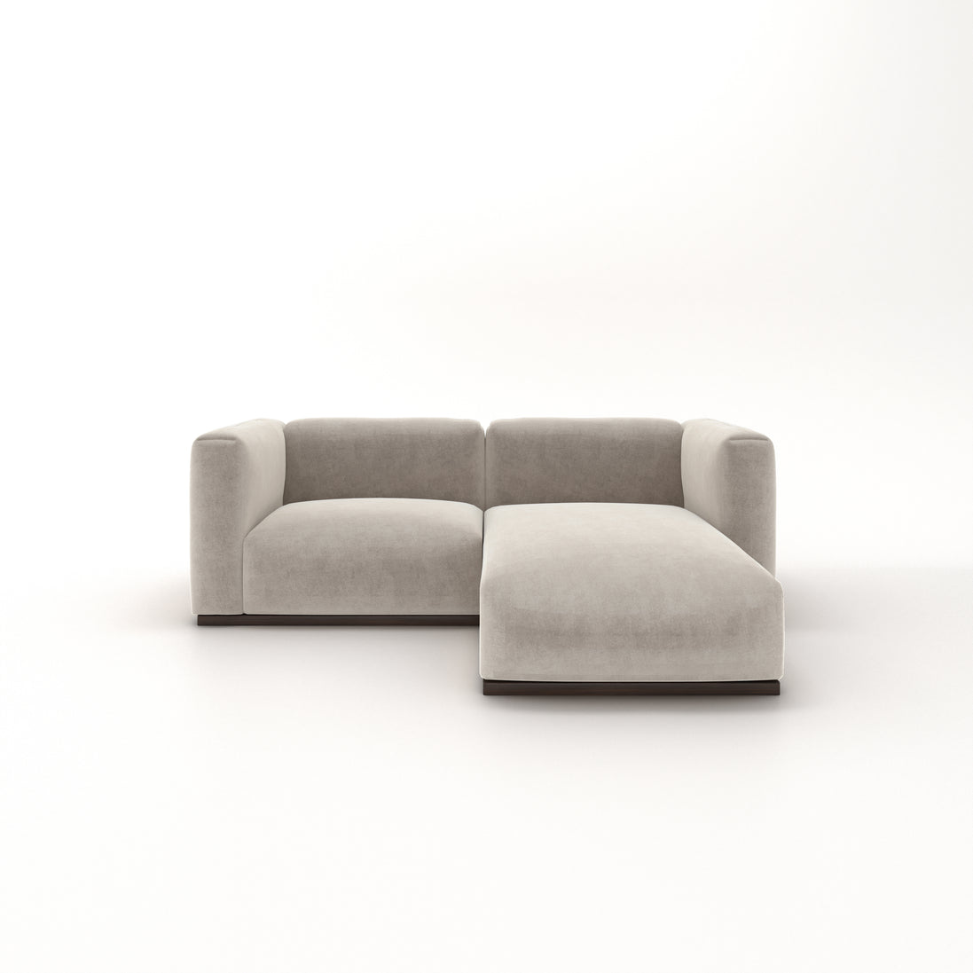 Charlotte Modular Velvet Sofa | Alabaster