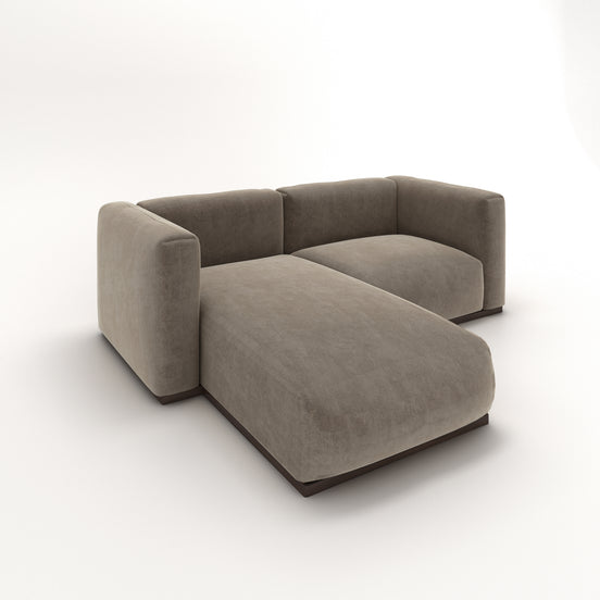 Charlotte Modular Velvet Sofa | Champange
