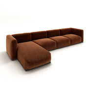 Charlotte Modular Velvet Sofa | Copper