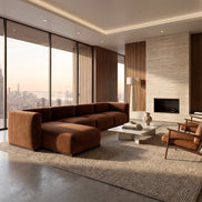Charlotte Modular Velvet Sofa | Copper