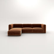 Charlotte Modular Velvet Sofa | Copper
