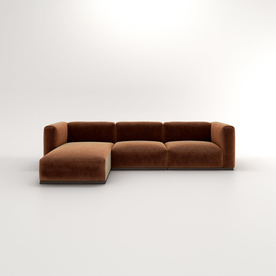 Charlotte Modular Velvet Sofa | Copper