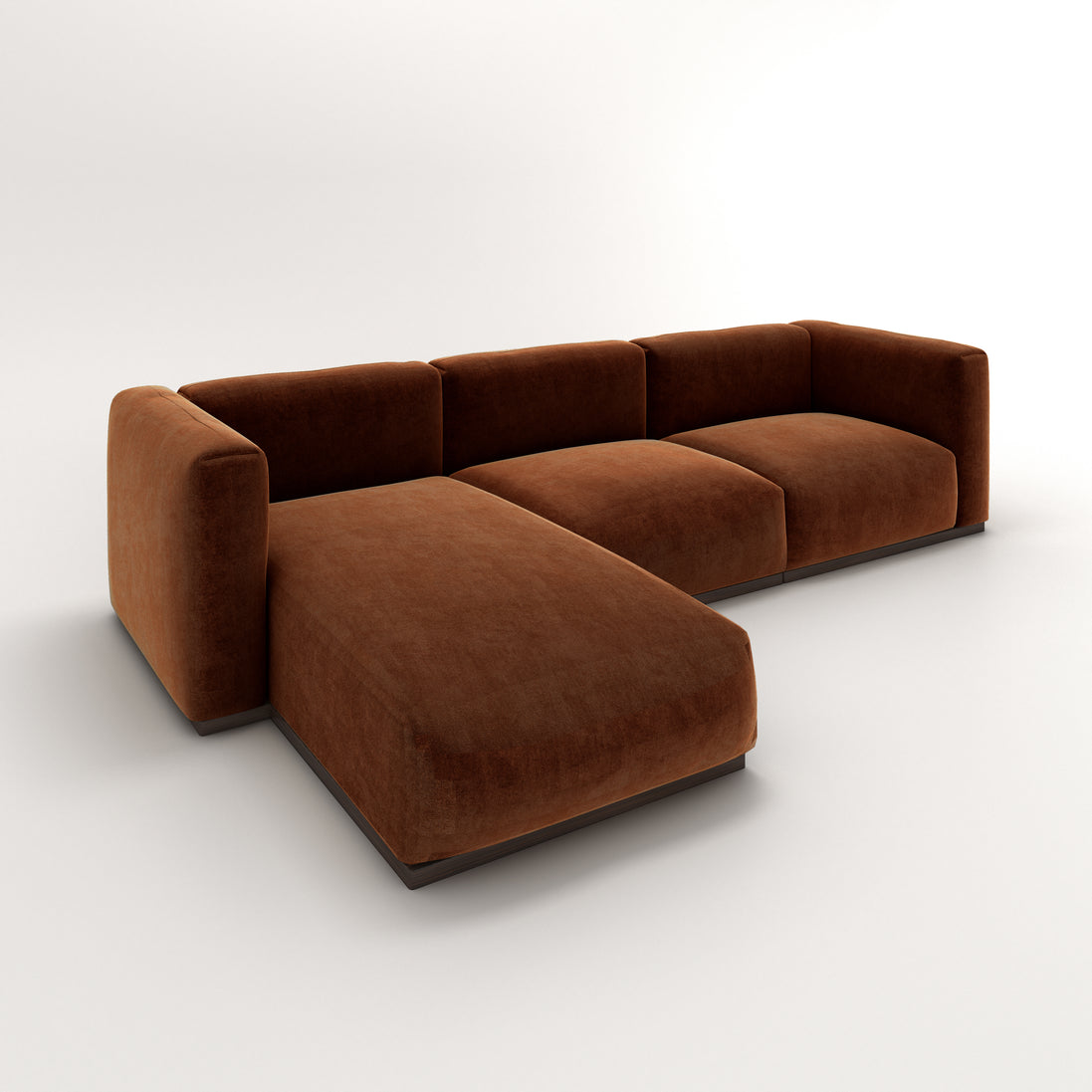 Charlotte Modular Velvet Sofa | Copper
