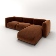 Charlotte Modular Velvet Sofa | Copper