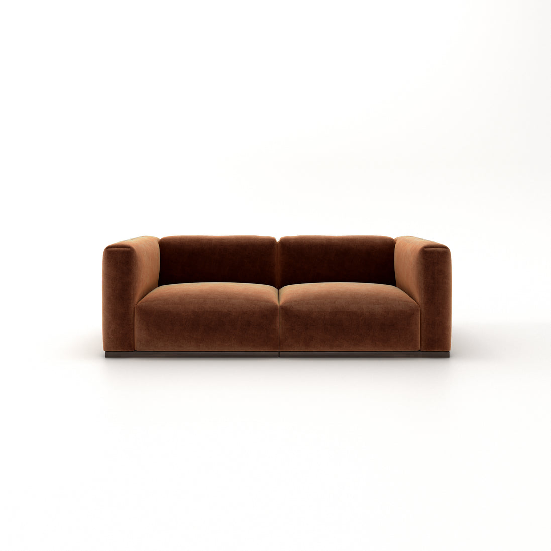 Charlotte Modular Velvet Sofa | Copper