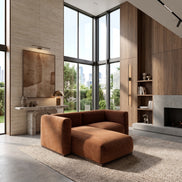 Charlotte Modular Velvet Sofa | Copper