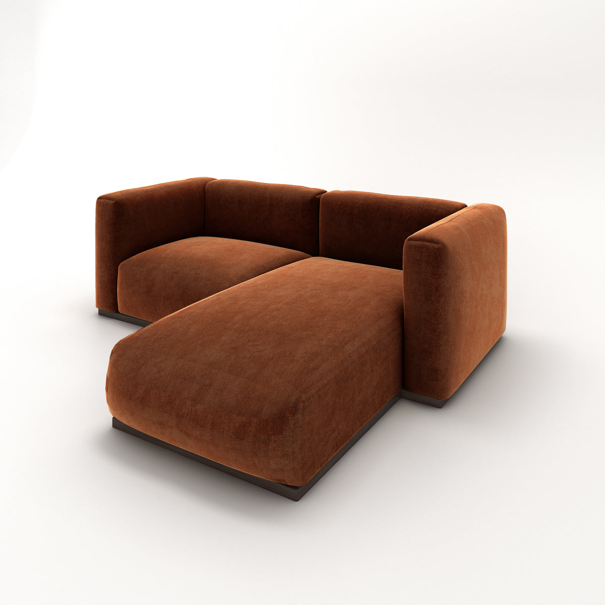 Charlotte Modular Velvet Sofa | Copper