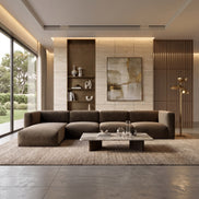 Charlotte Modular Velvet Sofa | Mocha