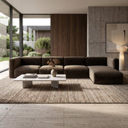 Charlotte Modular Velvet Sofa | Mocha