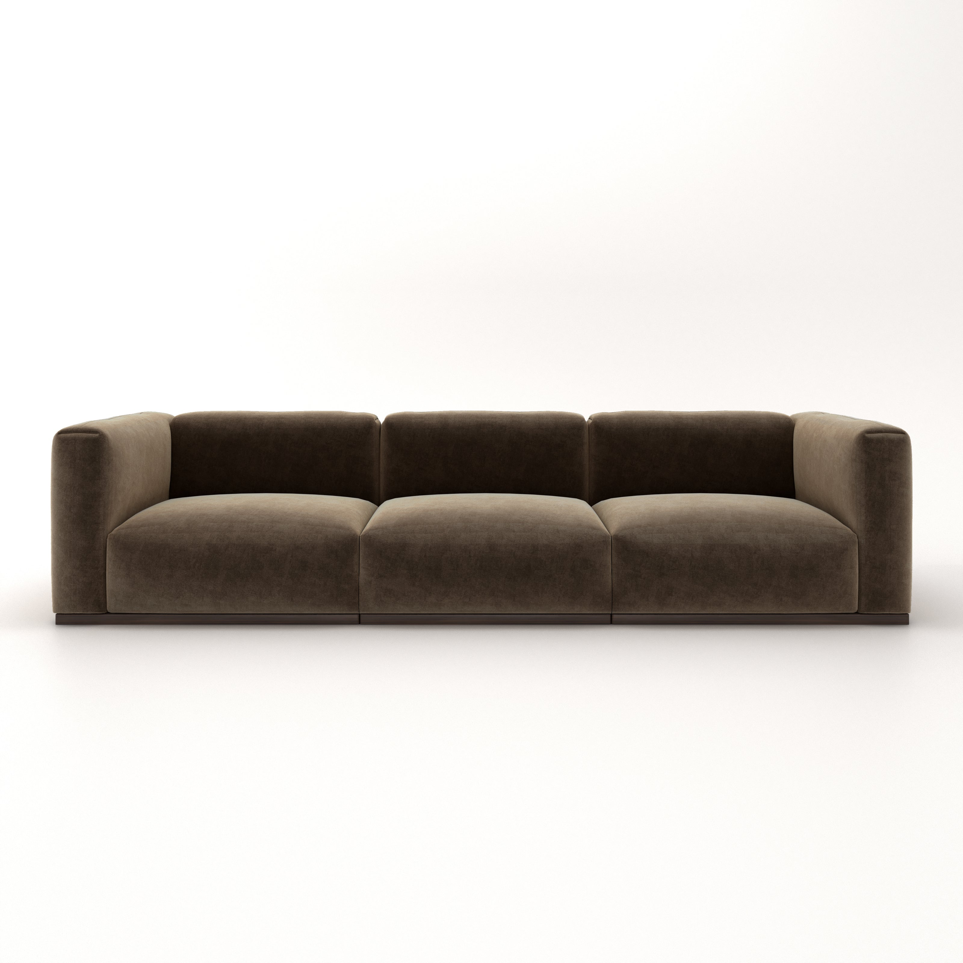 Charlotte Modular Velvet Sofa | Mocha