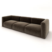Charlotte Modular Velvet Sofa | Mocha