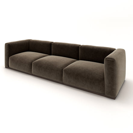 Charlotte Modular Velvet Sofa | Mocha