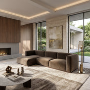 Charlotte Modular Velvet Sofa | Mocha
