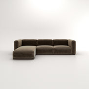 Charlotte Modular Velvet Sofa | Mocha