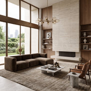 Charlotte Modular Velvet Sofa | Mocha