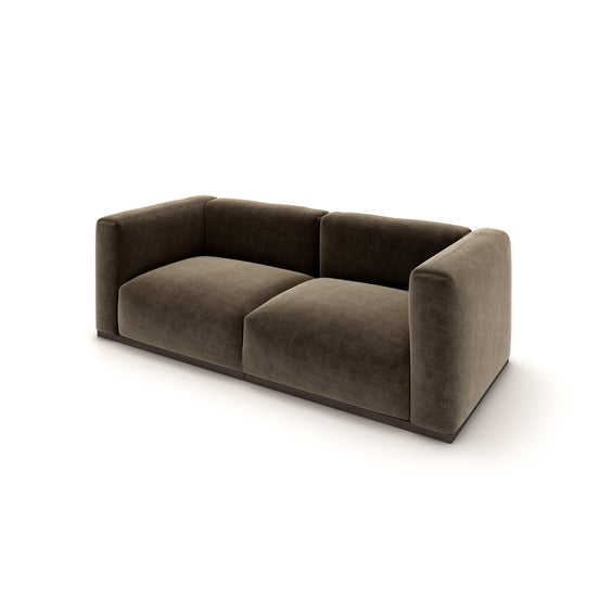 Charlotte Modular Velvet Sofa | Mocha