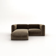 Charlotte Modular Velvet Sofa | Mocha