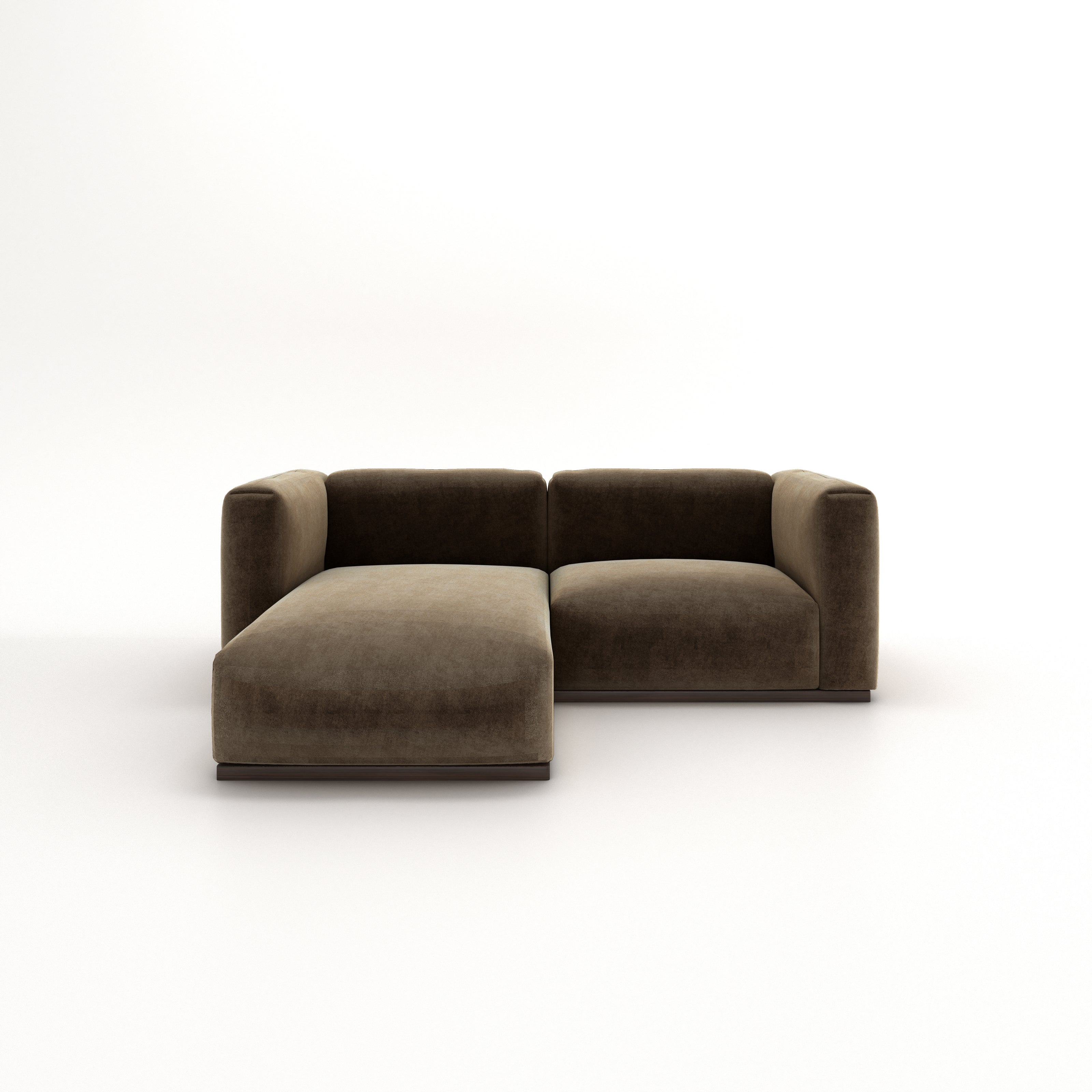 Charlotte Modular Velvet Sofa | Mocha