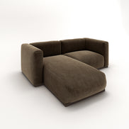 Charlotte Modular Velvet Sofa | Mocha