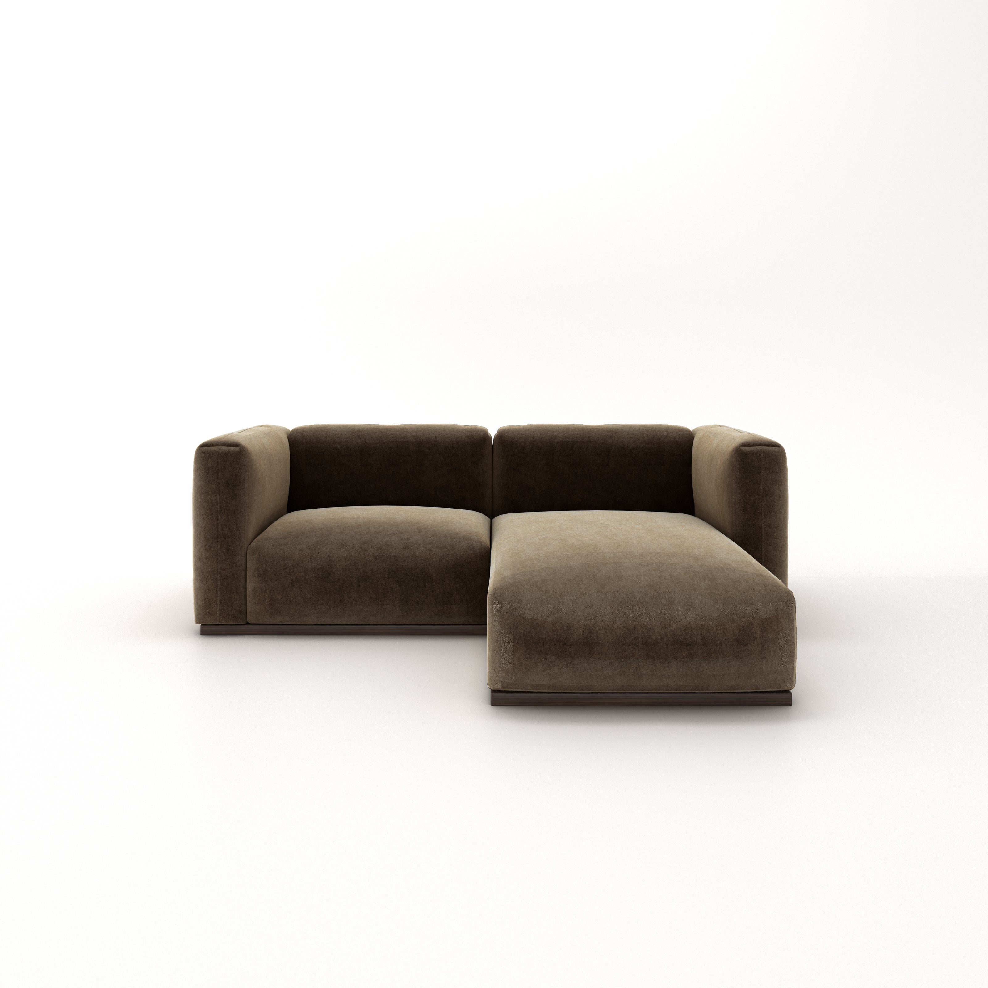 Charlotte Modular Velvet Sofa | Mocha
