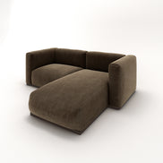 Charlotte Modular Velvet Sofa | Mocha