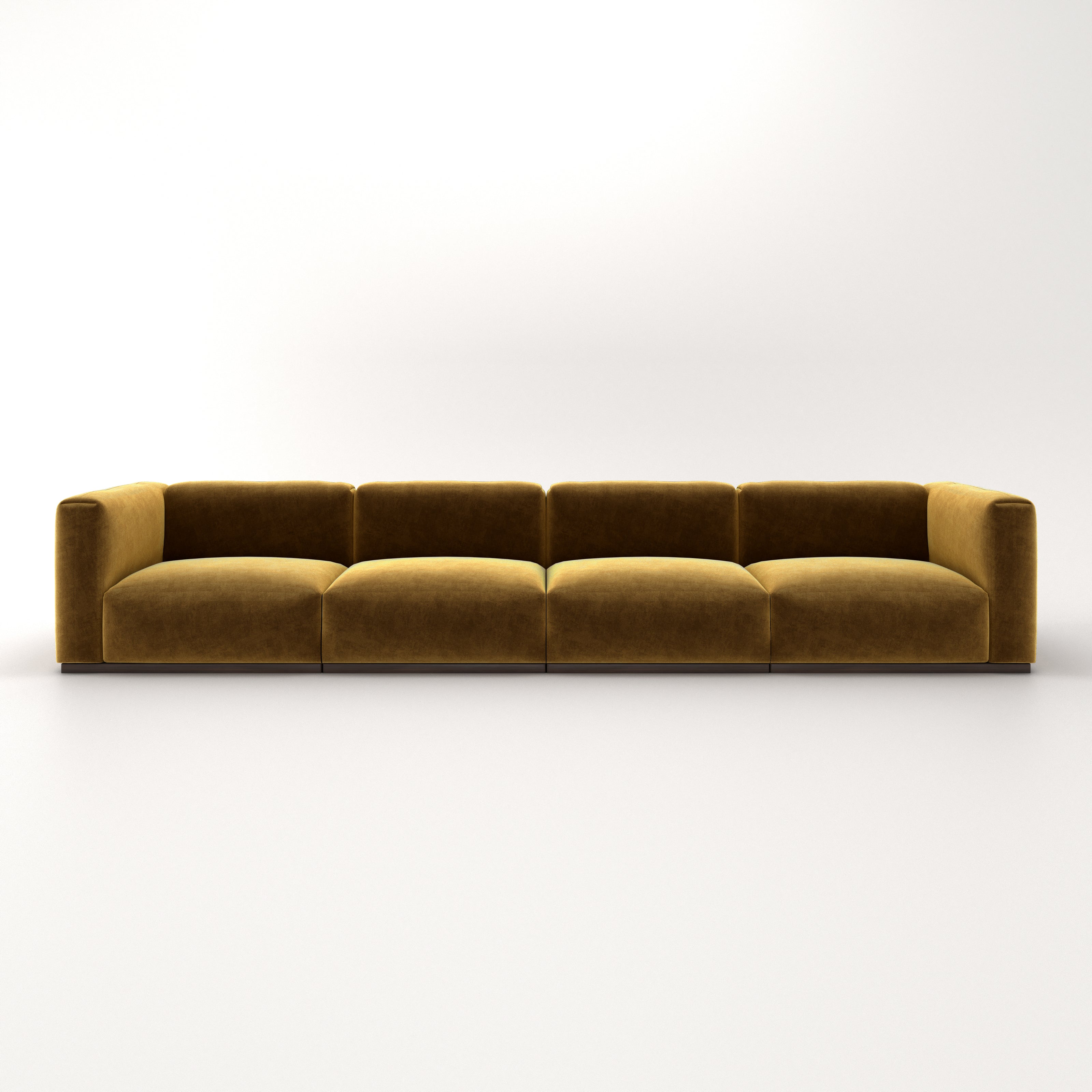 Charlotte Modular Velvet Sofa | Ochre